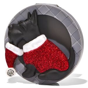 Bath & Body Works Xmas Schnauzer Holidog Visor Clip Car Scentportable Holder